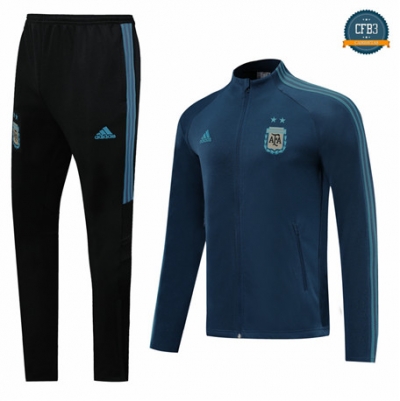 Cfb3 Camisetas B009 - Chaqueta Chandal Argentina Azul Oscuro 2019/2020