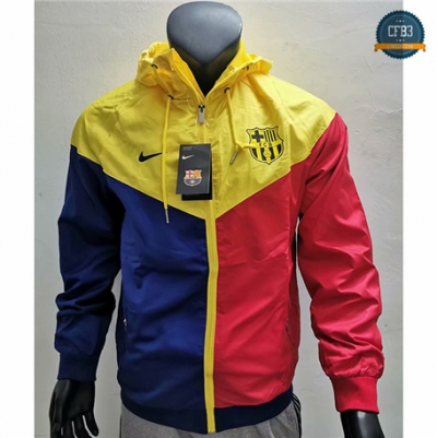 Cfb3 Camisetas B060 - Chaqueta Rompevientos Barcelona Rojo/Bleu/Jaune 2019/2020