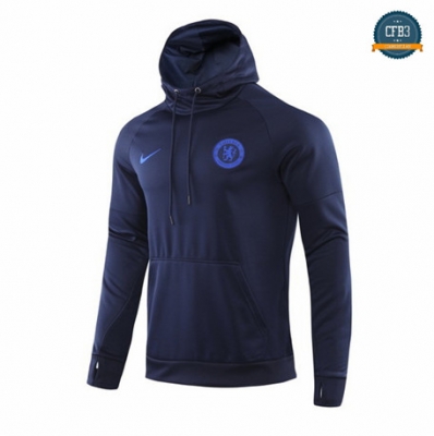 Cfb3 Camisetas B082 - Sudadera con Capucha Chelsea Azul Oscuro 2019/2020