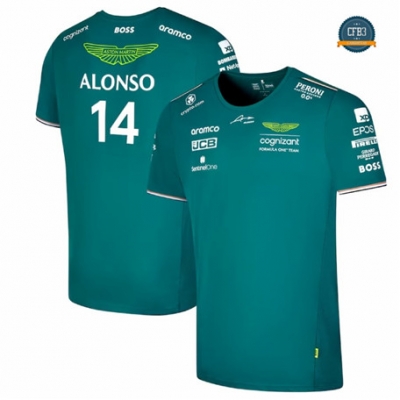 Cfb3 Camiseta Camiseta Aston Martin Aramco Cognizant F1 2023 - Fernando Alonso