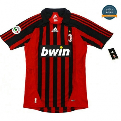 Camiseta 2007-08 AC Milan 1ª Equipación