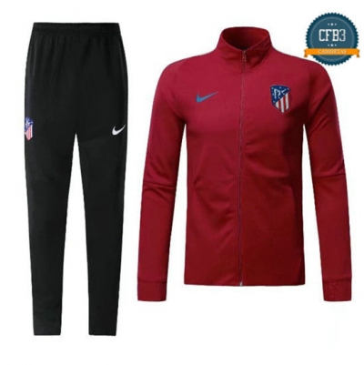 Chaqueta Chándal Atletico Madrid Rojo Oscuro 2017