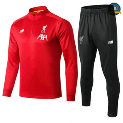 Chándal Liverpool Rojo + Pantalones Negro 2019/2020