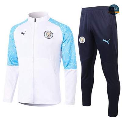 Cfb3 Chaqueta Chandal Manchester City Equipación Blanco 2020/2021