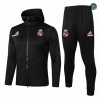 Cfb3 Chaqueta Chandal - Sudadera con Capucha Real Madrid Negro 2020/2021