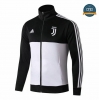 Cfb3 Camisetas Chaqueta Sudadera Juventus Negro/Blanco 2019/2020 Cuello alto