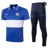 Cfb3 Camiseta Chelsea POLO + Pantalones Azul/Blanco 2020/2021