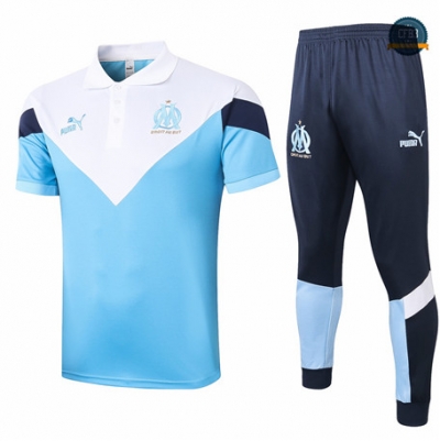 Cfb3 Camiseta Marsella POLO + Pantalones Azul/Blanco 2020/2021