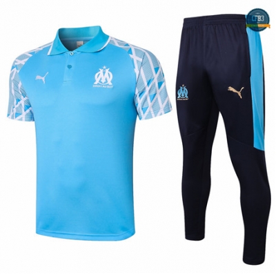 Cfb3 Camiseta Entrenamiento Marsella POLO + Pantalones Azul claro 2020/2021