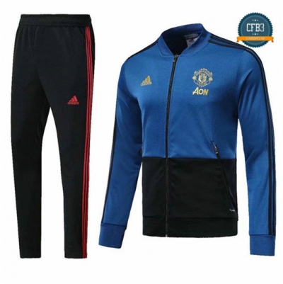 Chaqueta Chándal Manchester United Azul/Negro 2018