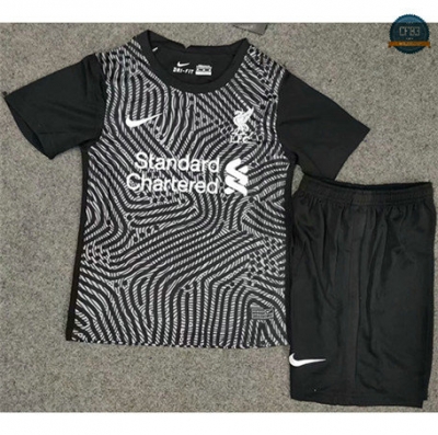 Cfb3 Camisetas Liverpool Niños Portero Negro 2020/2021