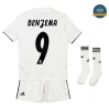 Camiseta Real Madrid 1ª Equipación Niños 9 Benzema 2018