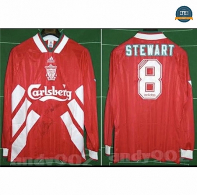 Cfb3 Camiseta Retro 1993-95 Liverpool 1ª Equipación Manga Larga