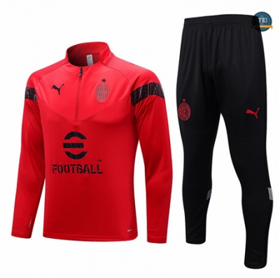 Comprar Cfb3 Camiseta Chándal AC Milan Equipación Rojo 2022/2023