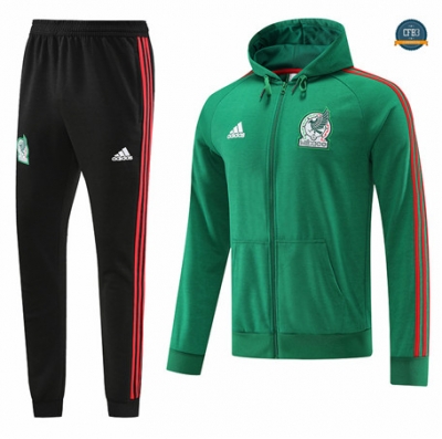 Diseñar Cfb3 Camiseta Chaqueta Chándal México Equipación Verde 2022/2023