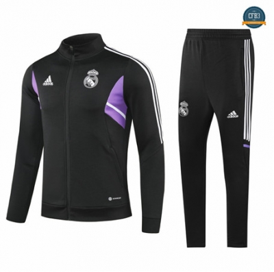 Comprar Cfb3 Camiseta Chaqueta Chándal Niño Real Madrid Equipación Negro 2022/2023