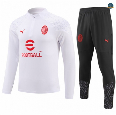 Nuevas Cfb3 Chándal Niño AC Milan Equipación Blanco 2023/2024