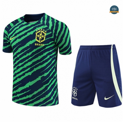 Nuevas Cfb3 Camiseta Entrenamiento Brasil + Pantalones Equipación Verde 2022/2023