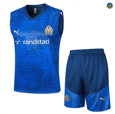Nuevas Cfb3 Camiseta Entrenamiento Marsella Chaleco Pantalones Equipación Azul Real 2023/2024