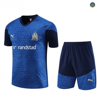 Outlet Cfb3 Camiseta Entrenamiento Marsella + Pantalones Cortos Equipación Azul Real 2023/2024