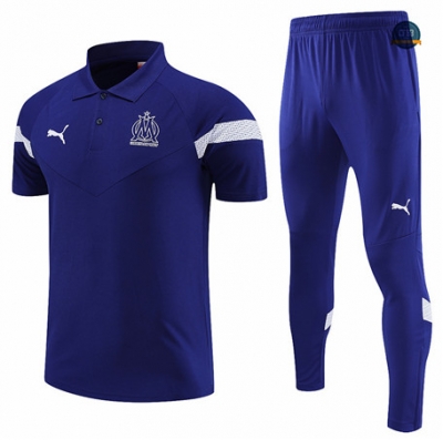 Nuevas Cfb3 Camiseta Entrenamiento Marsella polo + Pantalones Equipación Azul 2022/2023