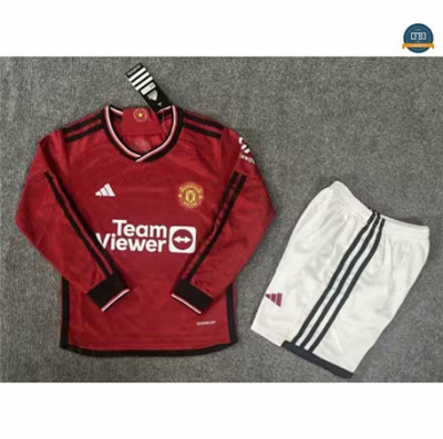 Venta Cfb3 Camiseta Manchester United Niño 1ª Equipación Manga Larga 2023/2024