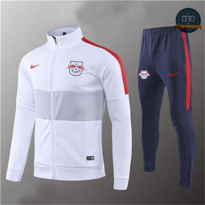 Cfb3 Camisetas D016 Chaqueta Chandal RB Leipzig Blanco/Azul Oscuro 2019/2020