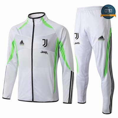 Cfb3 Camisetas D105 Chaqueta Chandal Juventus Blanco/banda Verde 2019/2020