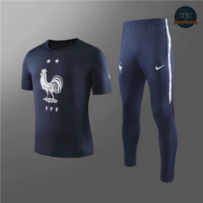 Cfb3 Camisetas D162 Entrenamiento Francia Negro 2019/2020 Cuello redondo