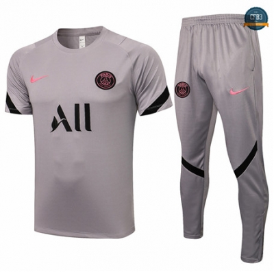 Cfb3 Camisetas PSG + Pantalones Equipación Gris Claro 2021/2022