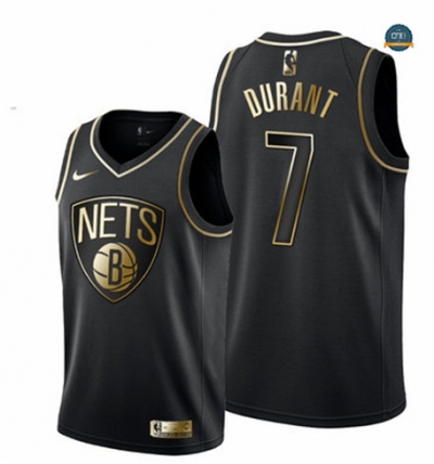 Cfb6 Camiseta Kevin Durant, Brooklyn Nets - Black/Gold