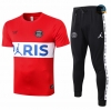 Cfb3 Camiseta Entrenamiento Jordan PSG + Pantalones Equipación Rojo/Blanco 2020/2021