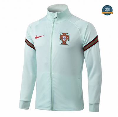 Cfb3 Chaqueta Portugal Verde Claro 2020/2021 Cuello alto