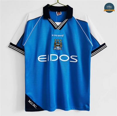 Cfb3 Camiseta Rétro 1999-01 Manchester City 1ª Equipación