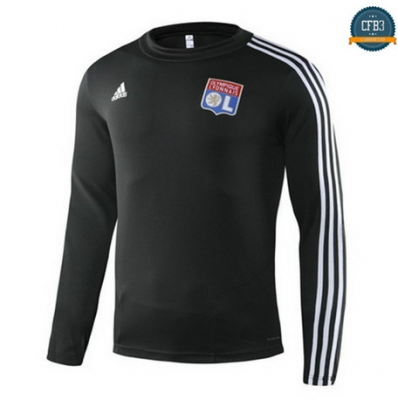 Cfb3 D123 Sudaderas Lyon Negro 2019/2020 Cuello redondo