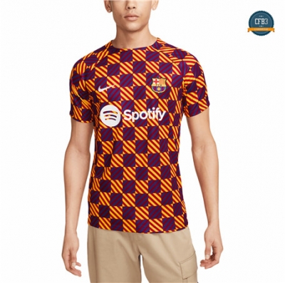 Cfb3 Camiseta Barcelona Equipación Pre-Match Amarillo 2022/2023