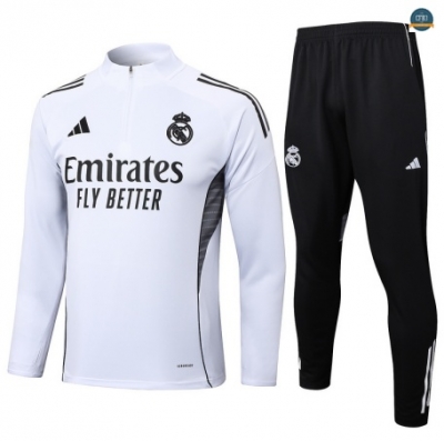 Tailandia Chándal Fútbol Real Madrid Equipación Blanco/negro 2025/2026