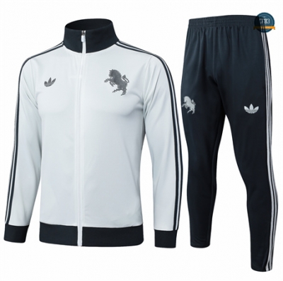 Comprar Chaqueta Chándal Juventus Niños Equipación gris claro 2024/2025