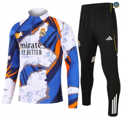 Replicas Chándal Real Madrid Equipación Blanco/Azul/negro 2025/2026