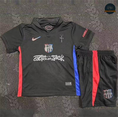 Cfb3 Camiseta futbol Barcelona Niño 2ª Equipación Negro 2025/2026