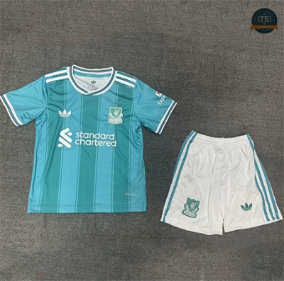 Cfb3 Camiseta futbol Liverpool Niño Equipación Verde 2025/2026