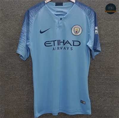 Cfb3 Camiseta futbol Retro 2019 Manchester City 1ª Equipación