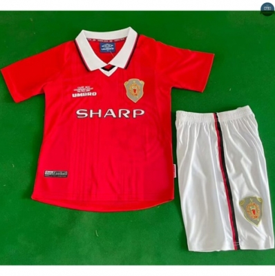 Camiseta futbol Retro 1999-00 Manchester United Niño 1ª Equipación