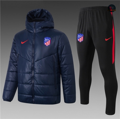 Cfb3 Chándal Abrigo acolchado largo Atletico Madrid Equipación Azul Profundo 2020/2021