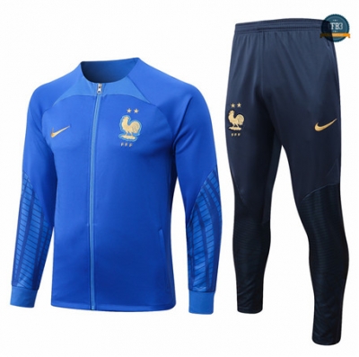 Cfb3 Camiseta Chaqueta Chándal Francia Equipación Azul 2022/2023 C162
