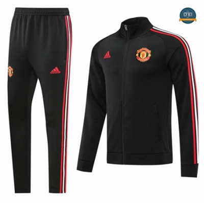 Cfb3 Camiseta Chaqueta Chándal Manchester United Equipación Negro 2022/2023 C246