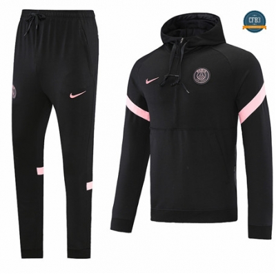 Cfb3 Camiseta Chaqueta Chándal Paris Paris Saint Germain Equipación Sombrero Negro 2022/2023 C126