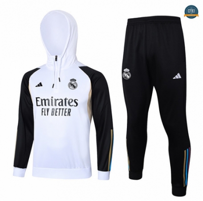 Cfb3 Camiseta Chándal Real Madrid Equipación Sombrero Blanco 2024/2025