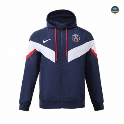 Cfb3 Camiseta Chaqueta Rompevientos PSG Equipación Azul marino 2024/2025