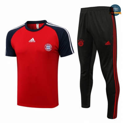 Cfb3 Camiseta Entrenamiento Bayern Munich + Pantalones Equipación Rojo/Azul marino 2022/2023